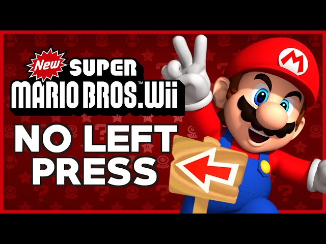 I tried beating New Super Mario Bros. Wii without PRESSING LEFT !