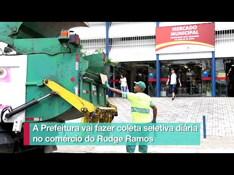 Serviço de coleta seletiva é reforçado no comércio de Rudge Ramos