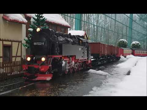 Winter bei der HSB-Gartenbahn