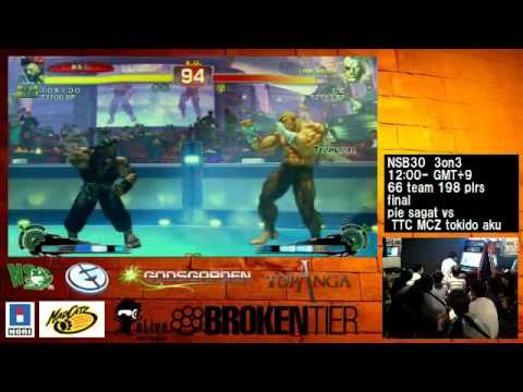 SSF4 AE: Mago, Tokido, Daigo Umehara vs Chiba, Pie, Ad-lib Ouji - NSB 30 (Grand Final)