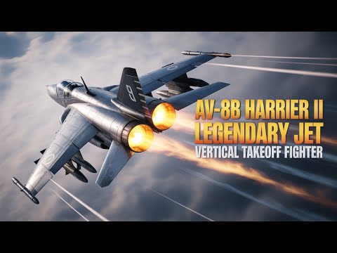 AV-8B Harrier II: The Legendary Vertical Takeoff Fighter Jet of the US Marines” | Defense Pulse