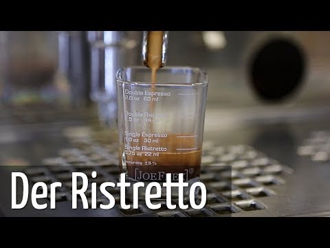 Ristretto Zubereitung mit Siebträger Espressomaschine