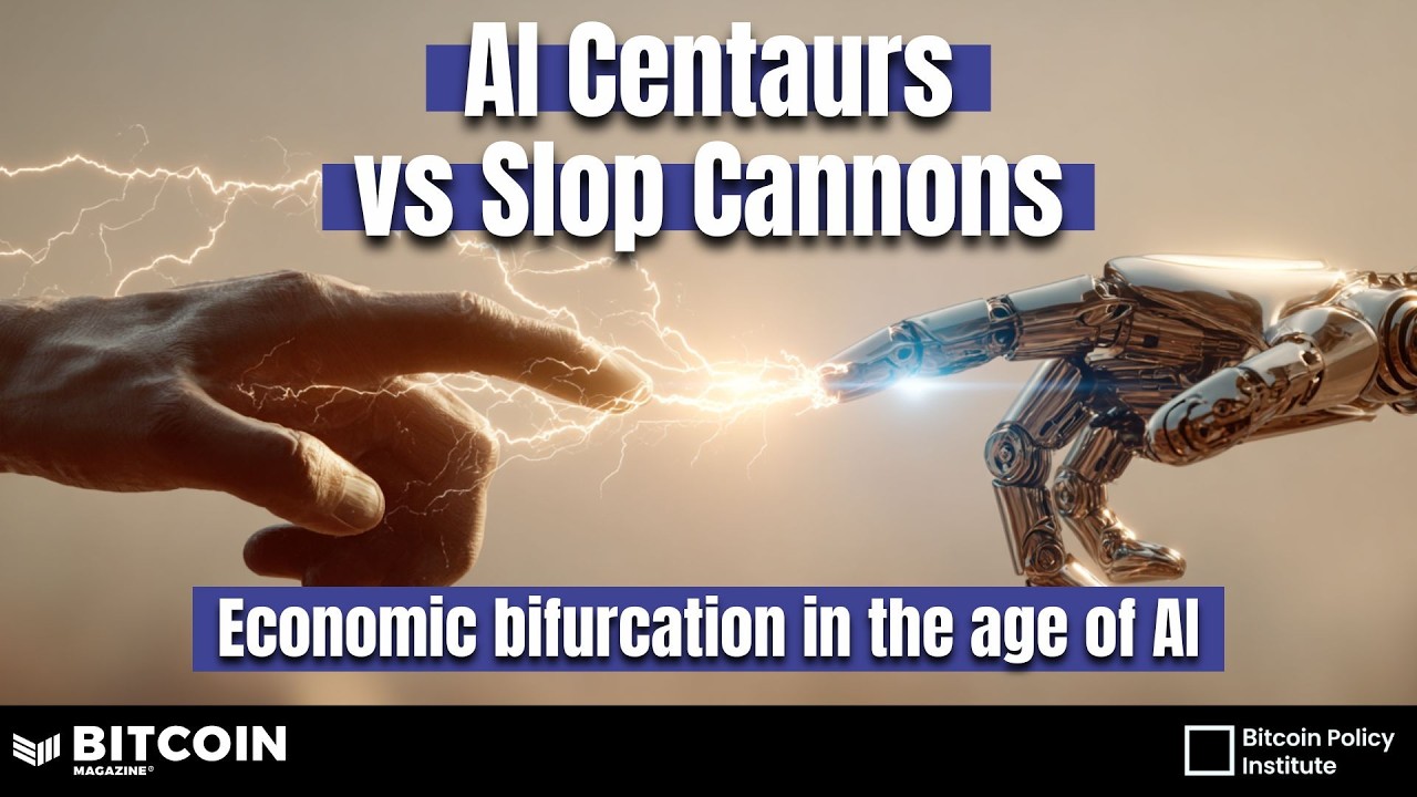 "AI Centaurs" vs "Slop Cannons": Economic Bifurcation in the Age of AI | Bitcoin Policy Hour Ep 28
