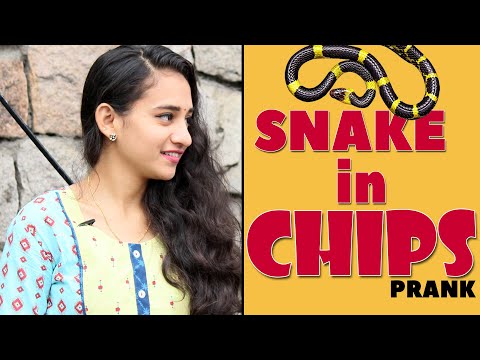 Snake in Chips Telugu Prank | Food for Old Age Home | Latest Telugu Pranks | FunPataka Video