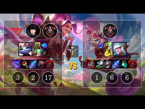 T1 Kuri Yuumi vs Janna Sup - KR GrandMaster Patch 10.11