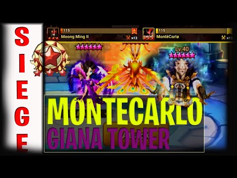 EPIC SIEGE BATTLE AGAINTS MOONG MING II And MONTECARLO - isengdudegame Summoners War