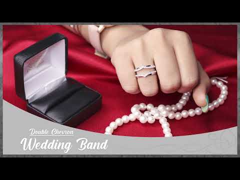 Enhancer Guard Double Chevron Matching Wedding Band