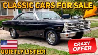 FAIR AND FAST! Classic Cars Under $7,500 On Craigslist Priced Right For Quick Sale!