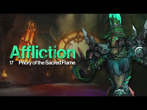 Affliction Warlock Hellcaller | +17 Priory of the Sacred Flame! | WoW TWW Season 3