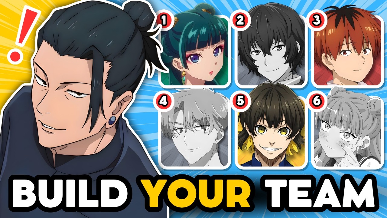 BUILD YOUR ANIME TEAM 👥🔥 [240 ANIME CHARACTERS] | ANIME QUIZ