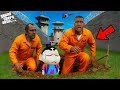 Franklin Plans To Escape Prison With Shinchan In GTA 5