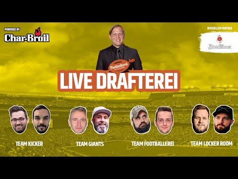 , title : '#LiveDrafterei: Der große NFL Mock Draft 2022 | Footballerei Show'