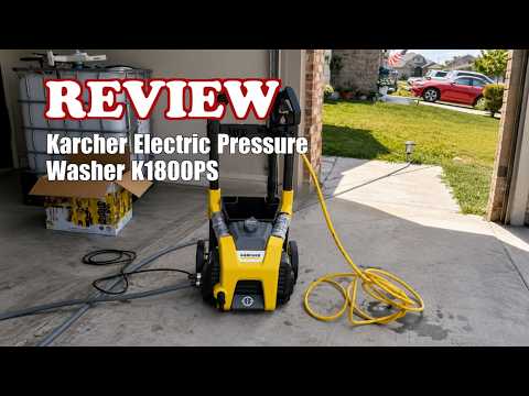 Kärcher Electric Pressure Washer K1800PS, CETA Certified, 3 Spray Nozzles, Detergent Tank, for Cars, Driveways, Siding, Patios, 1.2 GPM video review thumbnail