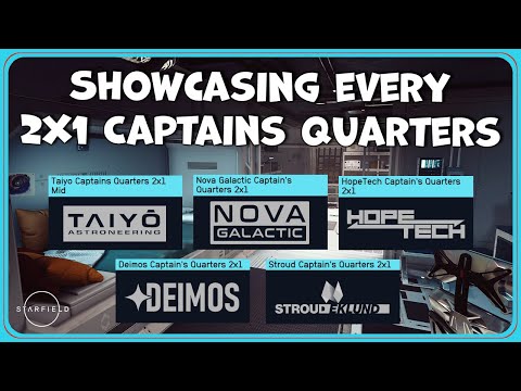 Interior Tours of Every 2x1 Captains Quarter's Hab in Starfield