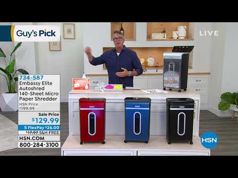 Embassy Elite Autoshred 140Sheet Micro Paper Shredder