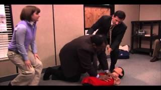 The Office CPR Complete scene.