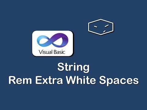 string remove extra white spaces in vb net