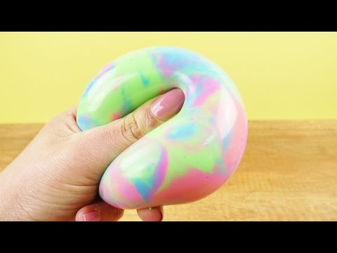 Antistress Ball mit Pups Schleim | Bunter Antistressball in Neon Farben | DIY Fun