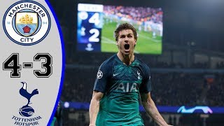 Manchester City vs Tottenham 4-3 - Highlights & Goals Resumen & Goles 2019 HD | SOCCER TV