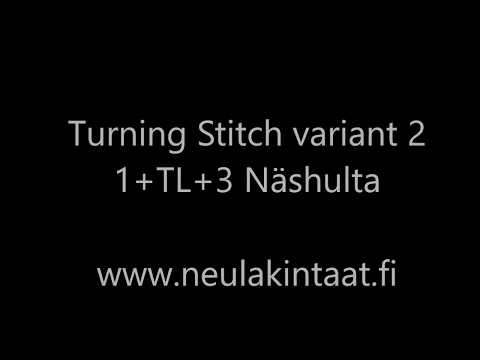 Nalbinding - Turning Stitch 1+TL+3 Näshulta
