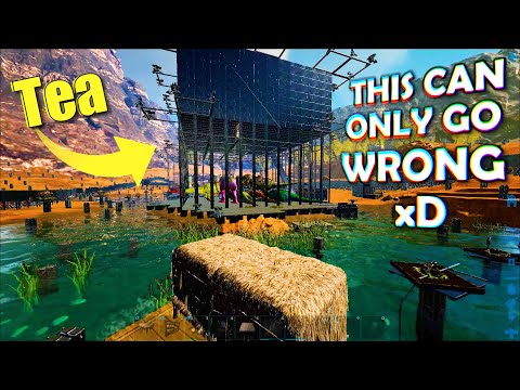 Attacking The ARK Classic ALPHA "Tea", NAKED On My First Day! ARK Classic