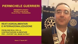 Piermichele Guerrieri - Internazionalizzazione, contraffazione e reati agroalimentari