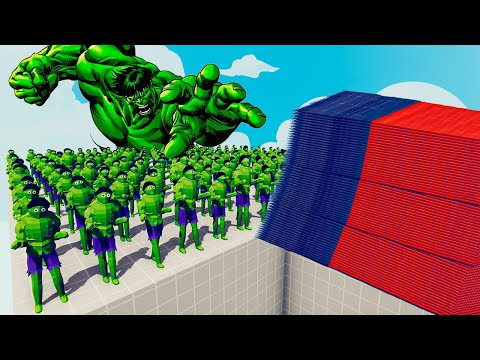 200x HULK + 1x GIANT vs EVERY GOD - Totally Accurate Battle Simulator TABS