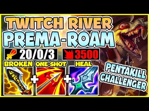 TWITCH ADC , BUT I HAVE +500 AD AND MELT YOUR WHOLE TEAM IN 0.01 SECONDS | TWITCH ADC build GamePlay