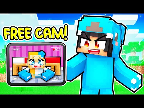Using FREECAM to CHEAT Hide and Seek in Minecraft!