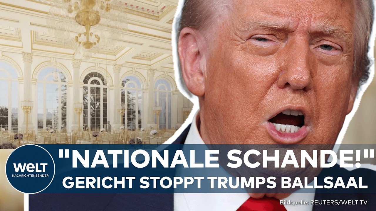 WEISSES HAUS: "Nationale Schande!" Trump reagiert empört! Gericht stoppt seine Ballsaal-Pläne
