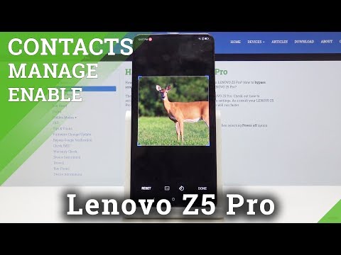 How to Add Contact Photo in LENOVO Z5 Pro - Personalize Contact Profile