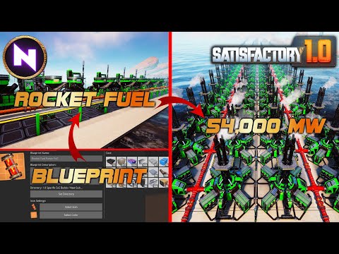 ROCKET FUEL Is Insanely Effective: Simple 54000 MW Power Plant | 09 |  Satisfactory 1.0 | Lets Play