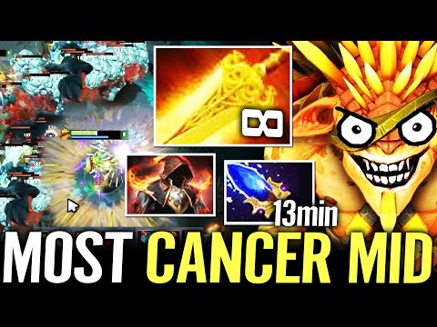 🔥 13min Aghanim + Radiance — MID Bristleback +105 DPS CANCER IS BACK WTF Imba Hero Dota 2 Pro