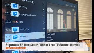 SuperBox S5 Max Smart TV Box Live TV Stream Movies