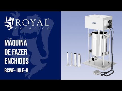 vídeo - Máquina de fazer enchidos - 10 l - elétrica