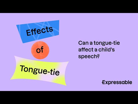 Can a tongue-tie affect a child's speech?