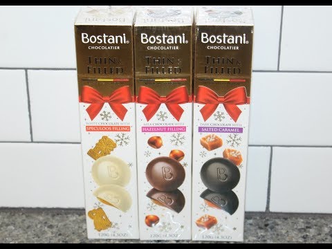 Bostani: White Chocolate Speculoos, Milk Chocolate Hazelnut, Dark Chocolate Salted Caramel