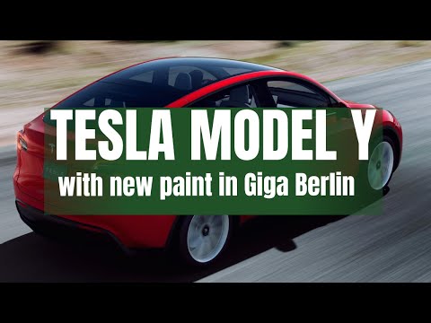 TESLA: First Model Y with new Paint out of Giga Berlin