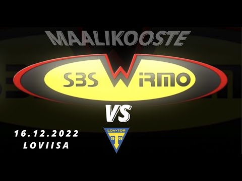 Ottelukooste  Suomisarja: Loviisan Tor - SBS WIrmo (6-4) 16.12.2022