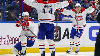 Slafkovsky completes HAT TRICK with Game 1 OVERTIME WINNER!