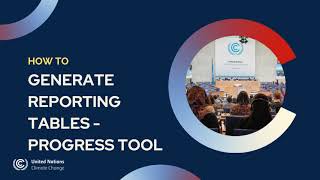 How to generate reporting tables - Progress Tool