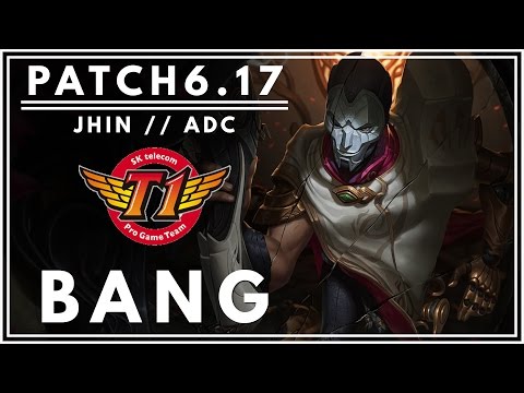 SKT T1 Bang - Jhin vs Tristana - ADC - Season 6 - Patch 6.17 - KR Challenger