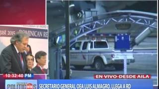 Secretario general OEA, Luis Almagro, llega a RD