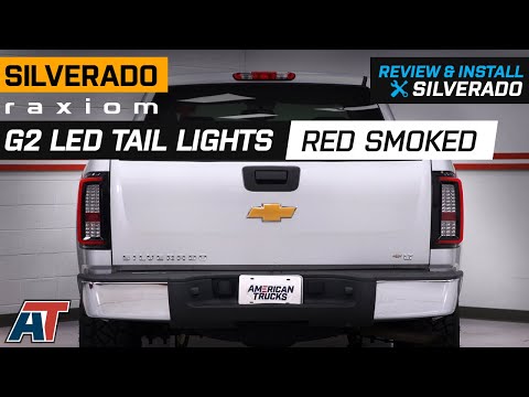 2007-2013 Silverado 1500 Raxiom G2 LED Tail Lights; Red Smoked Review & Install