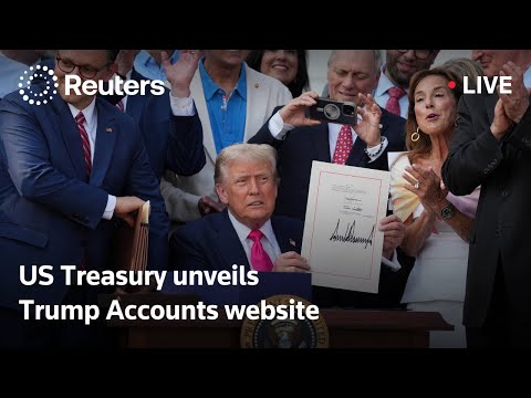 Video | LIVE: US Treasury unveils Trump Accounts website