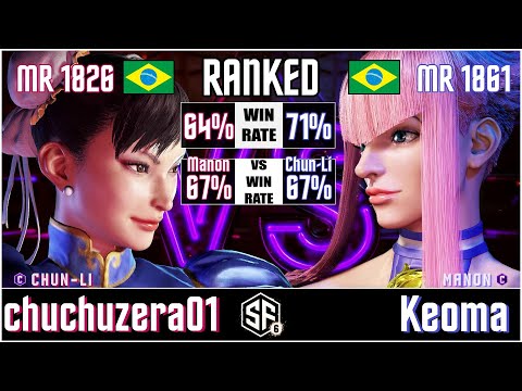 SF6 - ChuChu (Chun-Li) vs Keoma (Manon) in Street Fighter 6