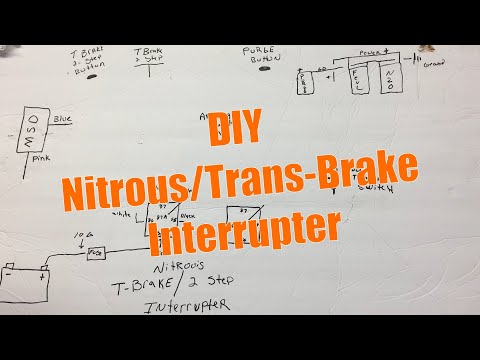 How to wire in a nitrous/trans brake/2 step interrupter, using 5 pin relays...