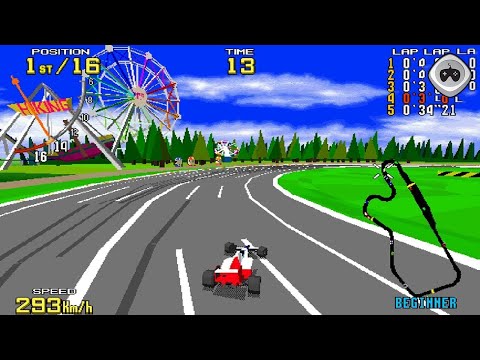 Virtua Racing (バーチャレーシング) by AM2/Sega (1992) - Arcade Longplay