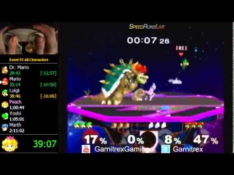 Melee Event Match 51 with All 26 Characters in 1:46:53