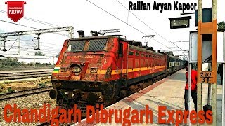 preview picture of video '15904 Chandigarh Dibrugarh Express smashing Yamunanagar Jagadhri with Rusty #22061 Wap-4'
